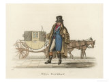 Four-Wheeler "Hackney" and Its Cabbie Reproduction procédé giclée par M. Egerton
