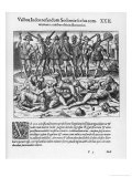 Gay Men Being Devoured reproduction procédé giclée par Theodor de Bry