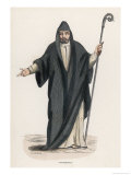 Saint Benedict of Nursia Italian Religious Gained Fame for Sanctity as Hermit Near Subiaco Giclee Print by Duverger 