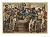 Sailors Contributing Lámina giclée por Isaac Cruikshank