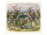 Henry V Leads the English to Victory at Agincourt Defeating an Army Four Times as Large Giclee Print by James Doyle