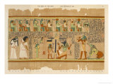The Weighing of Ani's Conscience by Anubis reproduction procédé giclée par E.a. Wallis Budge
