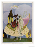 Venice, Carnival Characters Giclee-trykk av Umberto Brunelleschi Venice, Carnival Characters Giclee-trykk av Umberto Brunelleschi