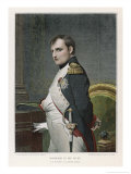 Napoleon Emperor of France in His Study Circa 1807 reproduction procédé giclée par Paul Hippolyte Delaroche