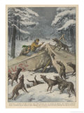 Two Polish Aviators Defend Themselves Against Wolves ジクレープリント - アシル・Beltrame