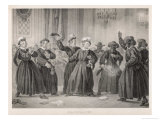 Gustav III is Assassinated at a Masked Ball at the Opera House by Jakob Johan Anckarstrom reproduction procédé giclée par C.a. Dahlstrom