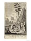 Shaman of Lapland Foretells the Future While in a Divinatory Trance Giclee Print by C. Du Bosc