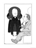 Winston Churchill British Statesman Rejoins the Conservative Party Giclée-Druck von Powys Evans