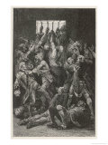 The Black Hole of Calcutta in Which Only 23 of 146 Prisoners are Said to Have Survived Giclee Print by Louis Figuier