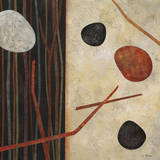 Sticks and Stones I Poster af Glenys Porter