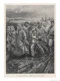 Russian Convicts En Route to Siberia Giclee Print by Henry Sandham