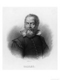 Galileo Galilei Italian Astronomer Giclée-Druck von Audibran 
