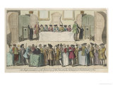 England Drawing of the State Lottery at the Guildhall London Giclee Print by Benjamin Cole