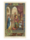 Solomon's Wisdom is Tested by Nicaule Queen of Sheba Giclee Print by Collin De Plancy
