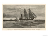 Cook Sights the Glass-House Mountains off the Coast of Eastern Australia Giclee Print by J.r. Ashton