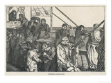 Steerage Class Passengers on an Emigrant Ship Bound for America Giclee-trykk av Arthur Boyd Steerage Class Passengers on an Emigrant Ship Bound for America Giclee-trykk av Arthur Boyd
