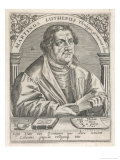 Martin Luther reproduction procédé giclée par Theodor de Bry