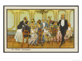 Chemical Dinner-Party, a Few Tablets for Each Guest Giclee Print by Jean Marc Cote