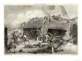Nelson Defeats the French Fleet Commanded by Brueys Giclee Print by Louis-philippe Crépin