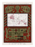 Map Showing the Extent of the British Empire in 1902, The Empire on Which the Sun Never Sets! Giclee Print by G. Amato