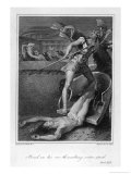 Achilles Drags Hector's Corpse Around the Walls of Troy Giclée-Druck von Thomas Stothard