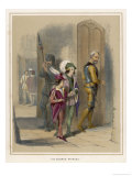 Edward V and Richard Duke of York Entering the Tower of London reproduction procédé giclée par Ackermann 