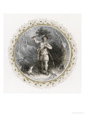 An Archer Collects Holly in the Woods Giclee Print by Birket Foster