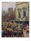 Charles I on the Scaffold at Whitehall Giclee Print by Ernest Crofts