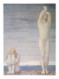 Adam and Eve Despair Learning That They are to be Expelled from Eden Giclee Print by F. Cayley
