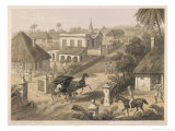 General View of a British Station reproduction procédé giclée par Captain G.f. Atkinson