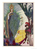 Kay Meets the Snow Queen reproduction procédé giclée par Harry Clarke