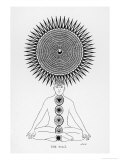 Schematic Representation of the Yogi Performing His Spiritual Exercise reproduction procédé giclée par J.f.c. Fuller