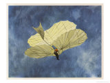 Otto Lilienthal, German Birdman in Flight after Taking off from a Hill Near Neustadt Giclee Print by A.w. Diggelmann Otto Lilienthal, German Birdman in Flight after Taking off from a Hill Near Neustadt Giclee Print by A.w. Diggelmann