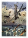 Allied Convoy Bombed ジクレープリント - アシル・Beltrame
