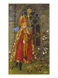 Saint Valentine Depicted Here as Boy Bishop Giclee-trykk av Eleanor Fortescue Brickdale Saint Valentine Depicted Here as Boy Bishop Giclee-trykk av Eleanor Fortescue Brickdale