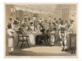 Dinner Party on an English Station reproduction procédé giclée par Captain G.f. Atkinson