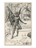 Prince Gnome Learns the Name of His Rival at the Golden Fountain reproduction procédé giclée par Henry Justice Ford