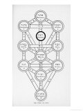 The Tree of Life of the Jewish Caballa reproduction procédé giclée par J.f.c. Fuller