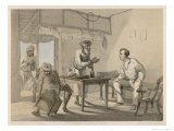 Guest in the Traveller's Bungalow is Brought Bottled Refreshment reproduction procédé giclée par Captain G.f. Atkinson