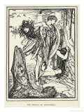 Perseus Rescues Andromeda from Being Sacrificed to the Monstrous Fish Giclee Print by Henry Justice Ford