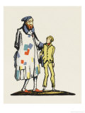 Fagin and Oliver Twist Giclee Print by Claud Lovat Fraser