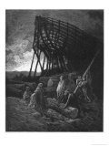 Noah Builds His Ark Giclee Print by Gustave Doré