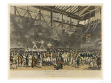 Jack Randall Sparring with Turner in the Fives Court Giclee Print by Tom Blake