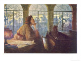 Frederic Chopin Polish Musician Composing His Nocturne Opus 9 Number 2 ジクレープリント - Leo B.・Eichhorn Frederic Chopin Polish Musician Composing His Nocturne Opus 9 Number 2 ジクレープリント - Leo B.・Eichhorn
