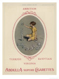 Abdulla Cigarettes Giclee-trykk av Lewis Baumer