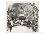 Mora Sweden the Witches Gather on the Blokula Giclee Print by V. Beauce