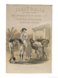 Lady and Gentleman Prepare to Go Riding on a British Station Giclee Print by Captain G.f. Atkinson