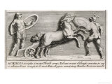 Achilles Rejoins the Fighting and Confronts Hector Giclee Print by Pietro Santi Bartoli
