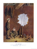 WWI Poster, Who Made That 'Ole? Giclee-trykk av Bruce Bairnsfather WWI Poster, Who Made That 'Ole? Giclee-trykk av Bruce Bairnsfather