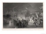 The Arrival of Queen Elizabeth I on 19th July 1575 with Much Pomp Giclee Print by W. Floyd